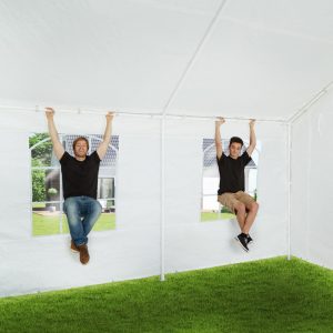 Hochwertiges Zelt mit Fenster, ideal für Veranstaltungen, Gartenpartys, Outdoor-Aktivitäten.