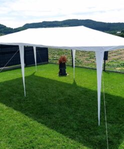 Partyzelt 3x6m weiß inkl 6 Seitenteile – Bild 4
