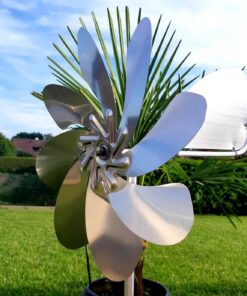 Metall Windspiel für Garten, dekoratives Windspiel aus Edelstahl, einzigartiges Gartenaccessoire, modern und langlebig.
