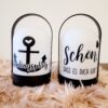 Helles Licht mit liebevollen Sprüchen für gemütliche Räume und romantische Stimmung.
