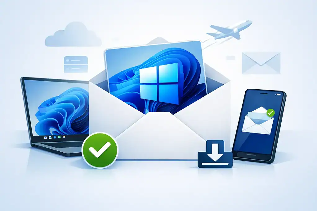 Windows 11 Pro per E-Mail erhalten: So geht es