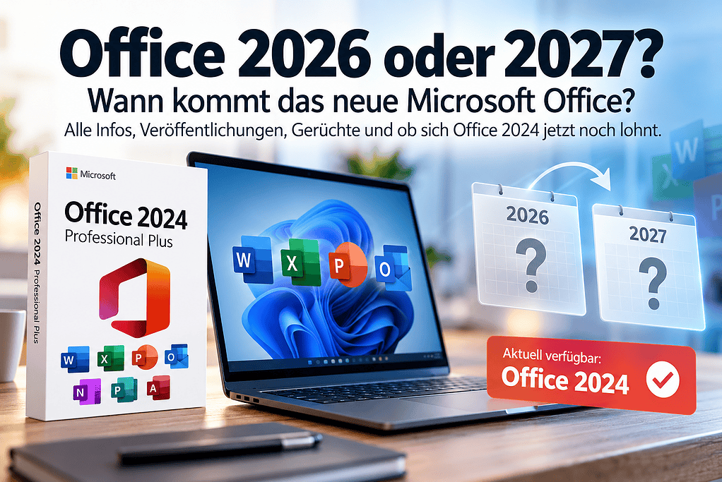 Microsoft Office 2026 oder 2027 – Erscheinungsdatum und aktuelle Office 2024 Version
